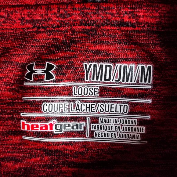 Under Armour lightweight hoodie kids unisex size M maroon salt and pepper - Picture 4 of 9